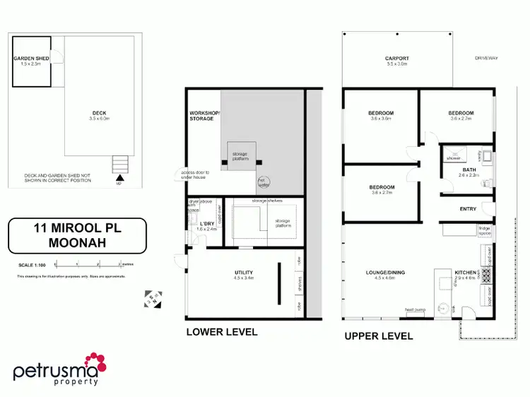 Floorplan of Homely house listing, 11 Mirool Place, Moonah TAS 7009