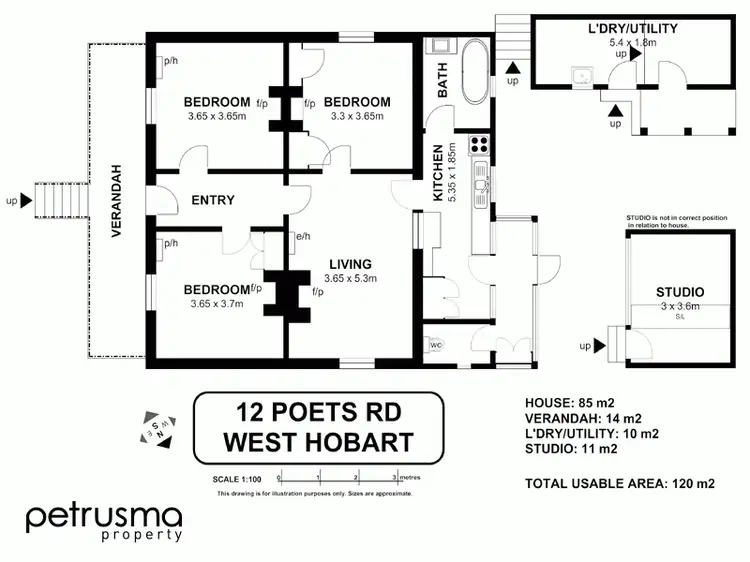 Floorplan of Homely house listing, 12 Poets Road, West Hobart TAS 7000