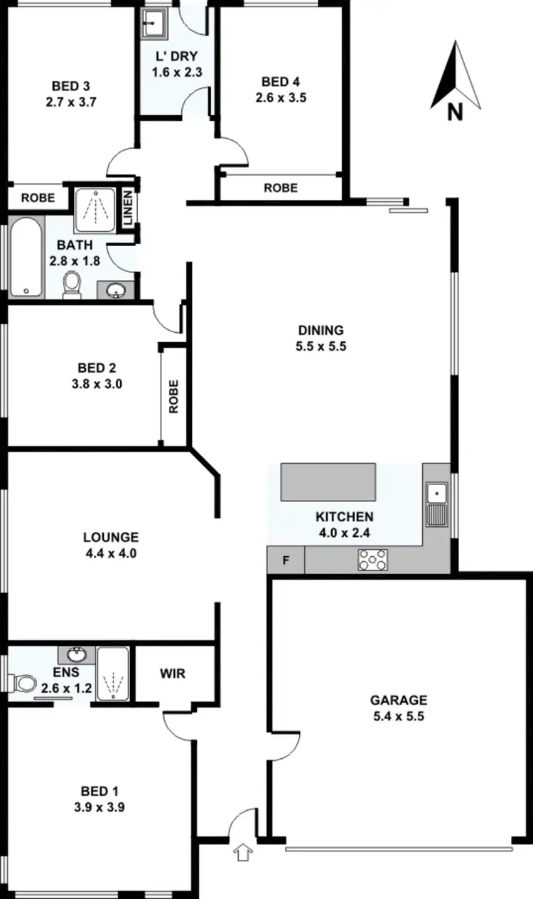 Floorplan of Homely house listing, 10 Gallina Drive, Spring Farm NSW 2570