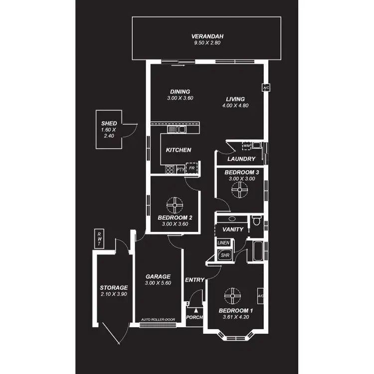 Floorplan of Homely house listing, 45 Erebus Circuit, Morphett Vale SA 5162
