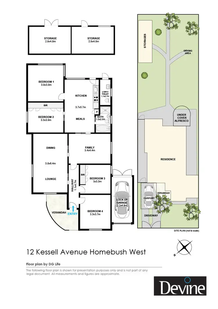 Floorplan of Homely house listing, 12 Kessell Avenue, Homebush West NSW 2140