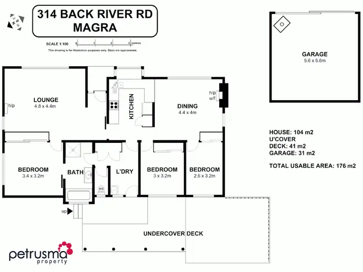 Floorplan of Homely house listing, 314 Back River Road, Magra TAS 7140