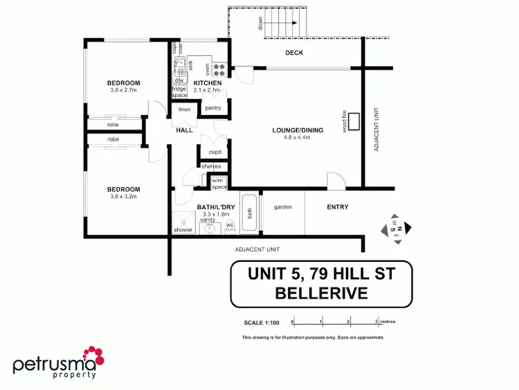 Floorplan of Homely unit listing, 5/79 Hill Street, Bellerive TAS 7018
