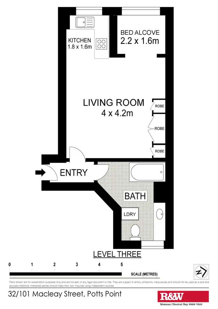 Floorplan of Homely studio listing, 32/101 Macleay Street, Potts Point NSW 2011