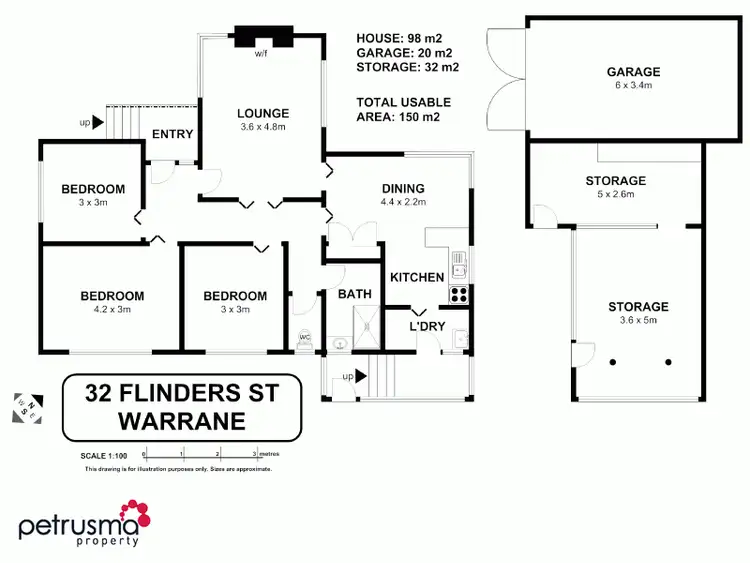 Floorplan of Homely house listing, 32 Flinders Street, Warrane TAS 7018