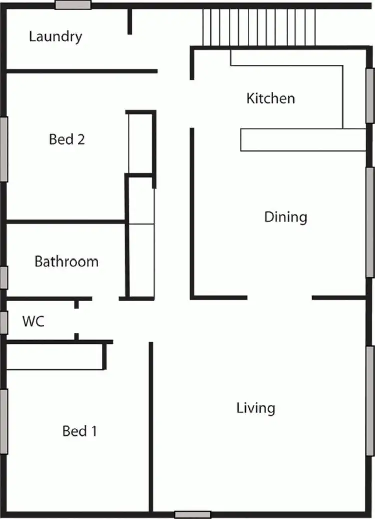 Floorplan of Homely semi-detached listing, 67 Groom Street, Hughes ACT 2605