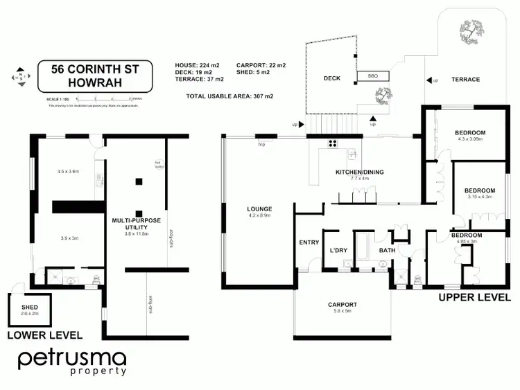 Floorplan of Homely house listing, 56 Corinth Street, Howrah TAS 7018