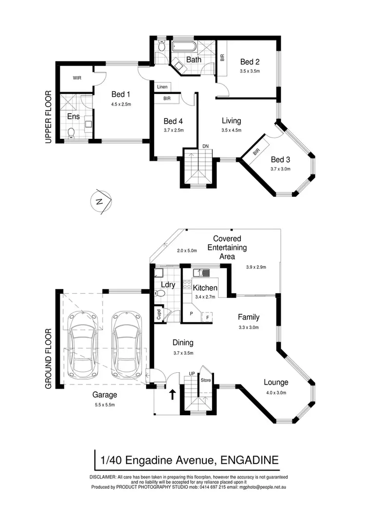 Floorplan of Homely townhouse listing, 1/40 Engadine Avenue, Engadine NSW 2233