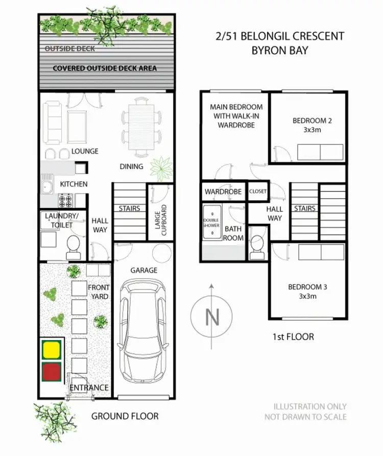 Floorplan of Homely house listing, 2/51 Belongil Crescent, Byron Bay NSW 2481
