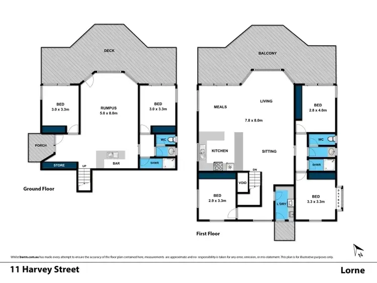 Floorplan of Homely house listing, 11 Harvey Street, Lorne VIC 3232
