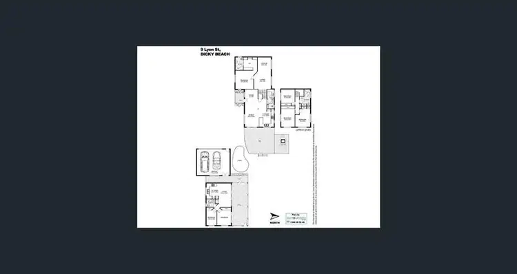 Floorplan of Homely house listing, 9 Lyon Street, Dicky Beach QLD 4551