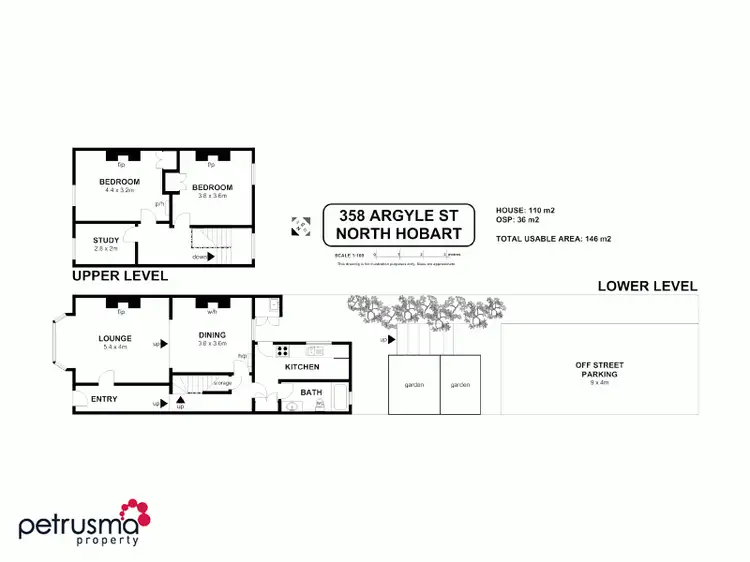 Floorplan of Homely house listing, 358 Argyle Street, North Hobart TAS 7000