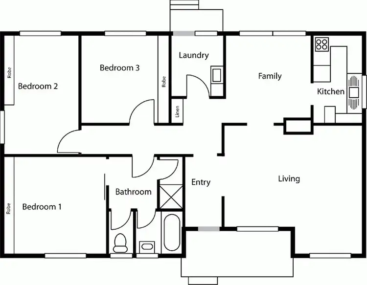Floorplan of Homely house listing, 77 Kalgoorlie Crescent, Fisher ACT 2611