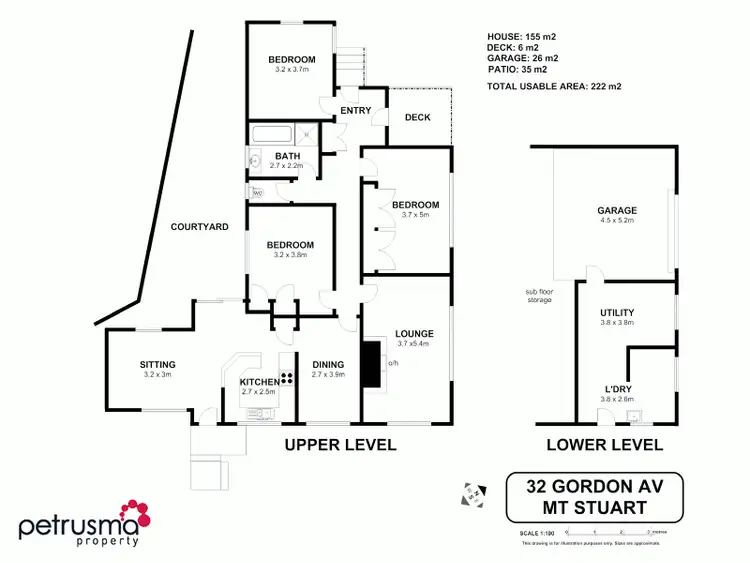 Floorplan of Homely house listing, 32 Gordon Avenue, Mount Stuart TAS 7000