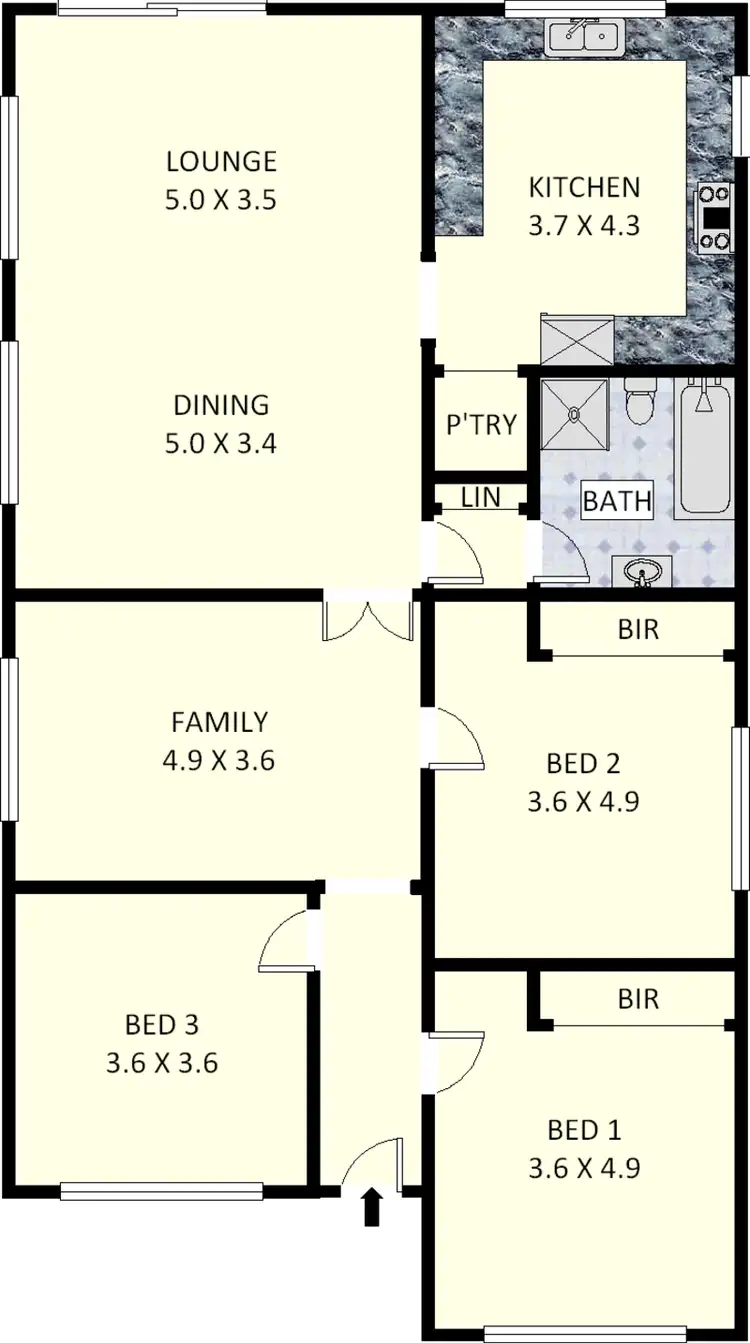 Floorplan of Homely house listing, 86 Holborow Street, Croydon Park NSW 2133