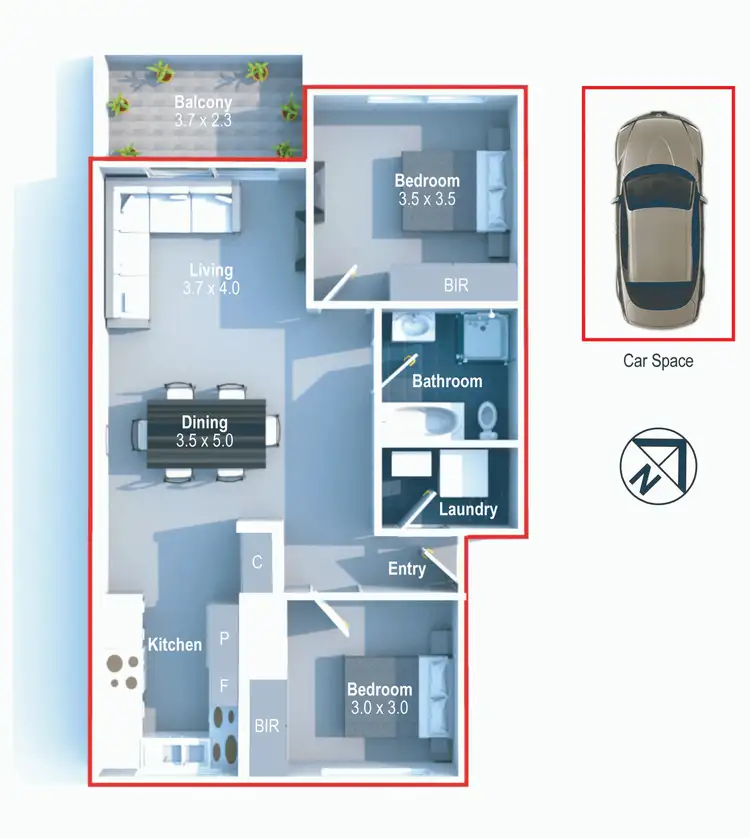 Floorplan of Homely unit listing, 8/122 Canterbury Rd, Hurlstone Park NSW 2193