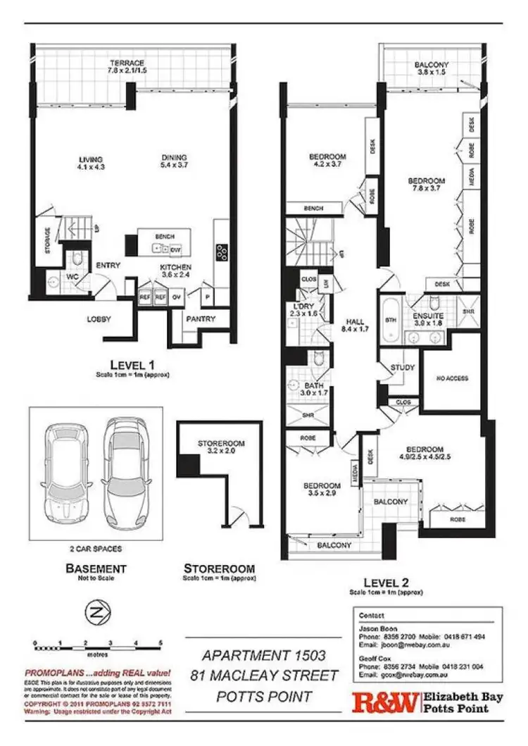 Floorplan of Homely apartment listing, 1503/81 Macleay Street, Potts Point NSW 2011