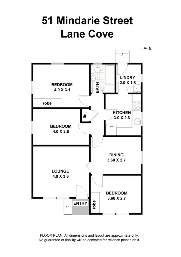 Floorplan of Homely house listing, 51 Mindarie Street, Lane Cove NSW 2066