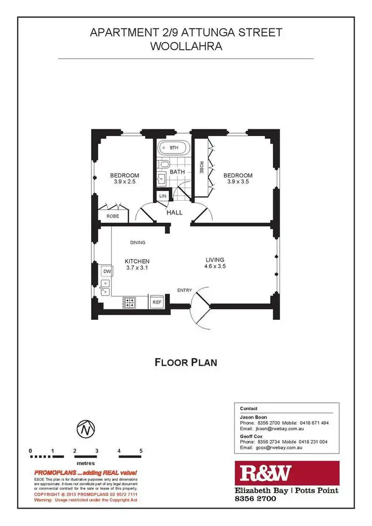 Floorplan of Homely apartment listing, 2/9 Attunga Street, Woollahra NSW 2025
