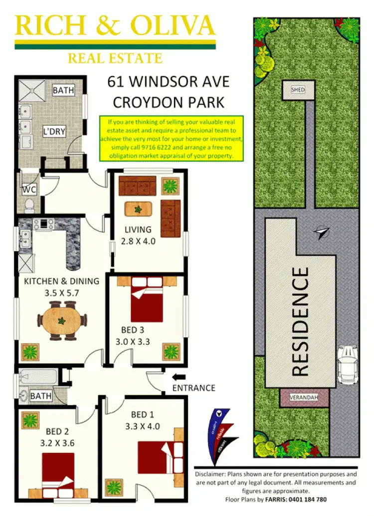 Floorplan of Homely house listing, 61 Windsor Avenue, Croydon Park NSW 2133