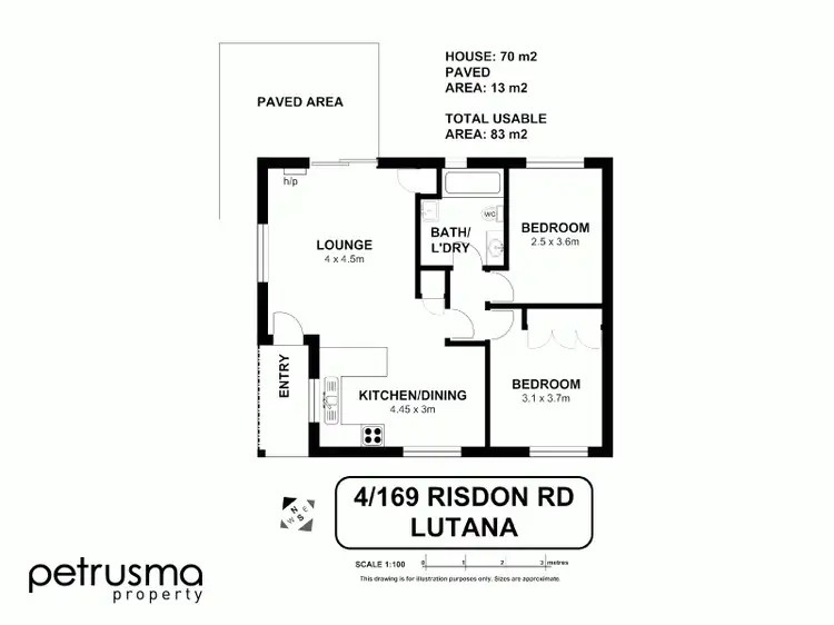 Floorplan of Homely unit listing, 4/169 Risdon Road, Lutana TAS 7009