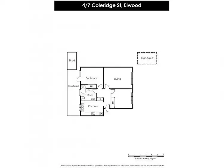 Floorplan of Homely apartment listing, 4/7 Coleridge, Elwood VIC 3184