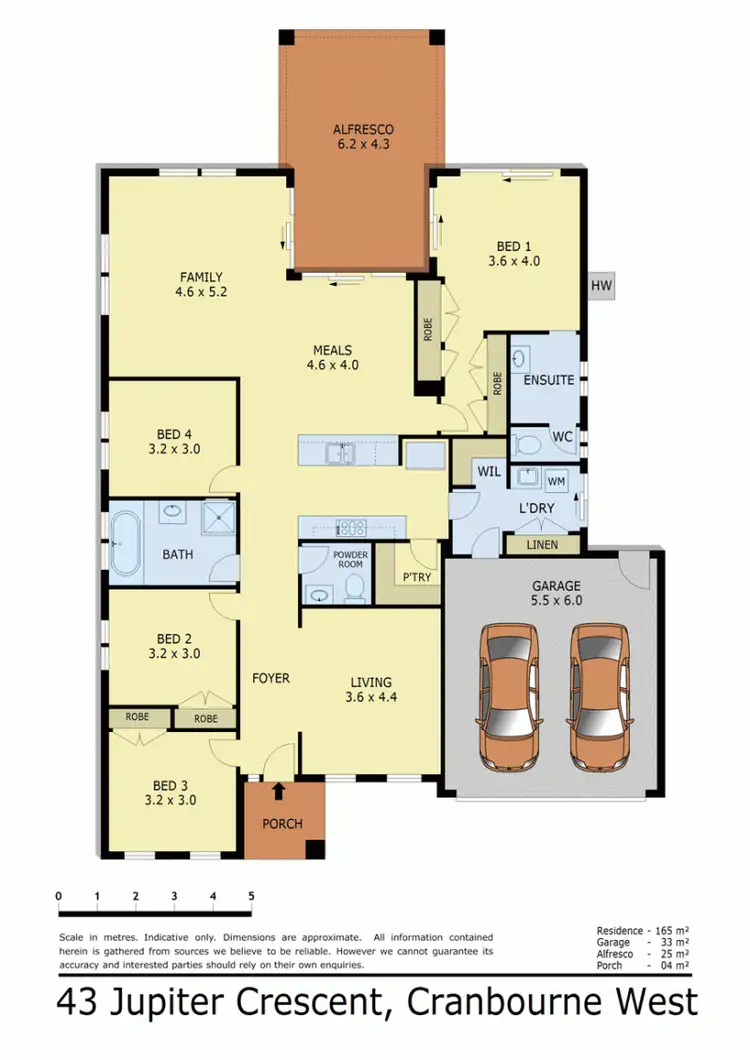 Floorplan of Homely house listing, 43 JUPITER CRESCENT, Cranbourne West VIC 3977