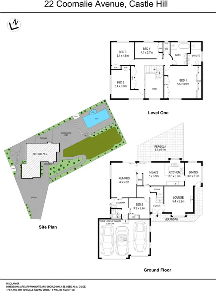 Floorplan of Homely house listing, 22 Coomalie Avenue, Castle Hill NSW 2154