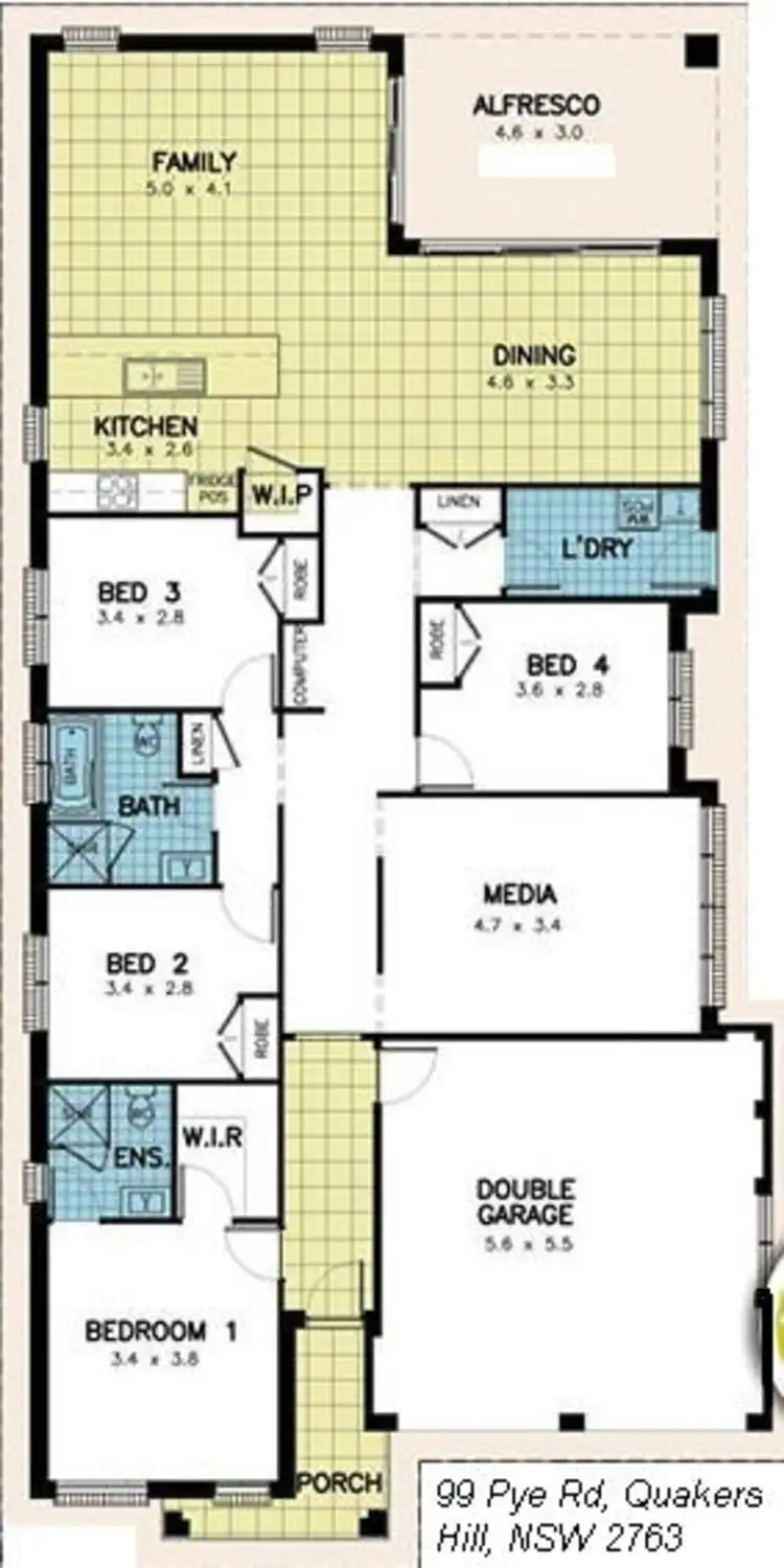 Floorplan of Homely house listing, 99 Pye Road, Quakers Hill NSW 2763