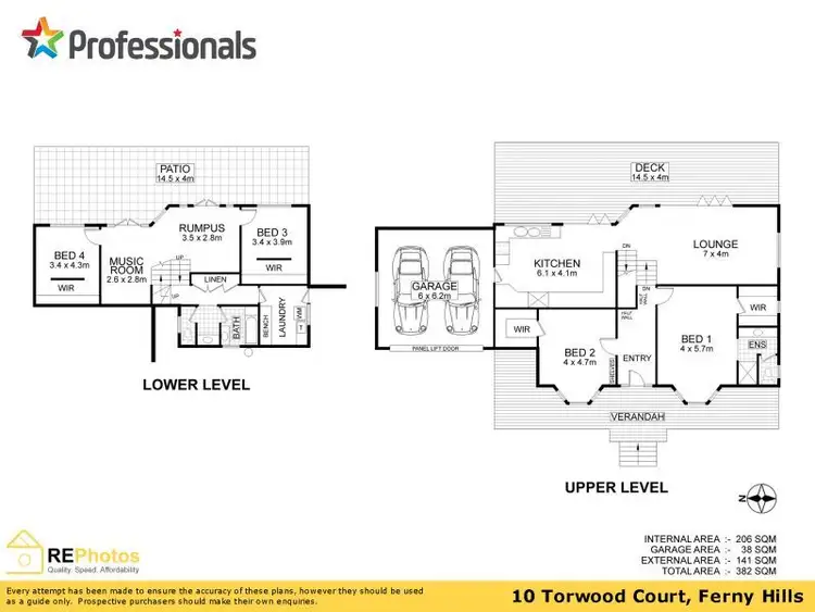 Floorplan of Homely house listing, 10 Torwood Court, Ferny Hills QLD 4055