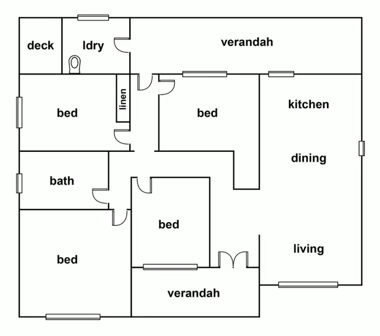 Floorplan of Homely house listing, 134 Lloyd Street, Dimboola VIC 3414