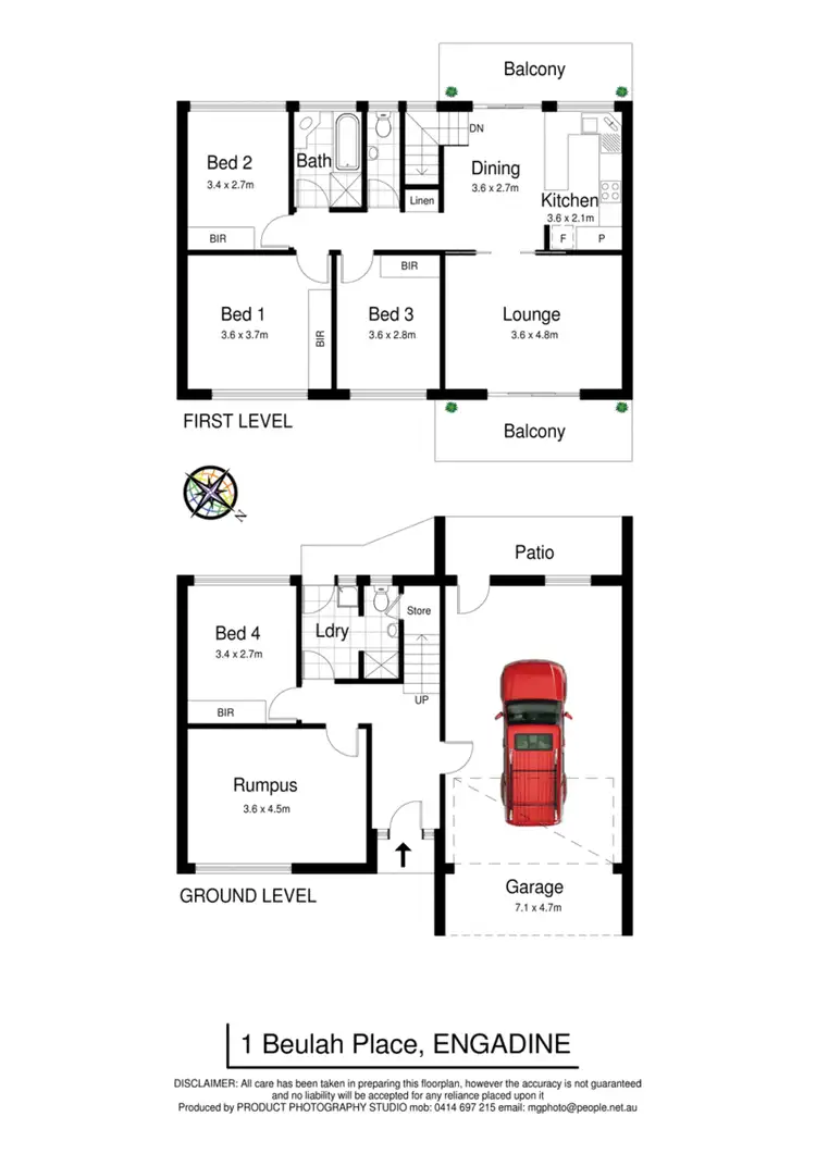 Floorplan of Homely house listing, 1 Beulah Place, Engadine NSW 2233