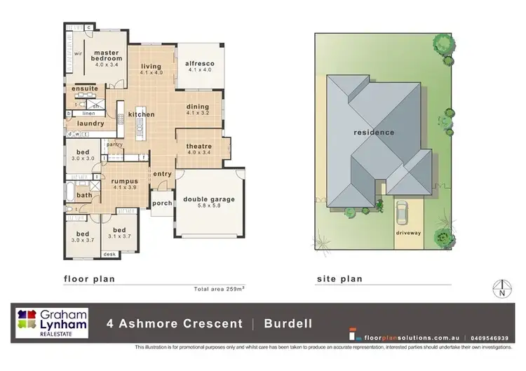 Floorplan of Homely house listing, 4 Ashmore Crescent, Burdell QLD 4818
