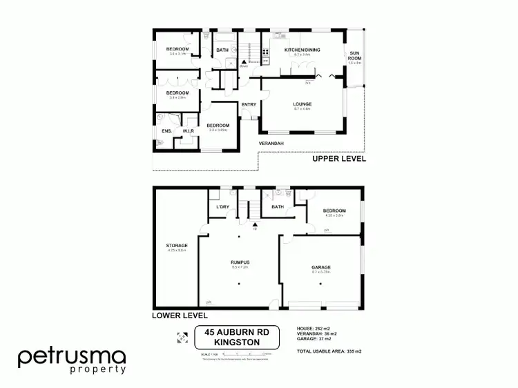 Floorplan of Homely house listing, 45 Auburn Road, Kingston Beach TAS 7050