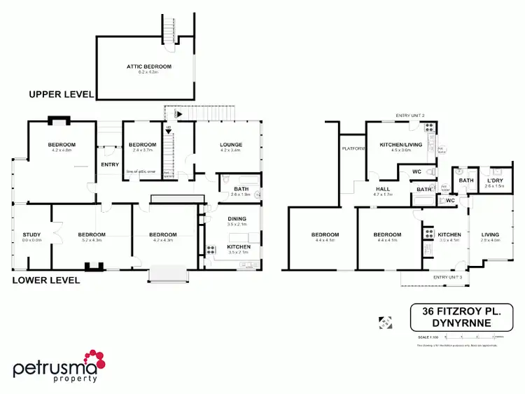 Floorplan of Homely house listing, 36 Fitzroy Place, Dynnyrne TAS 7005