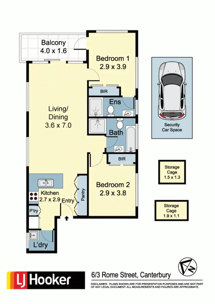 Floorplan of Homely apartment listing, 6/3 Rome Street, Canterbury NSW 2193
