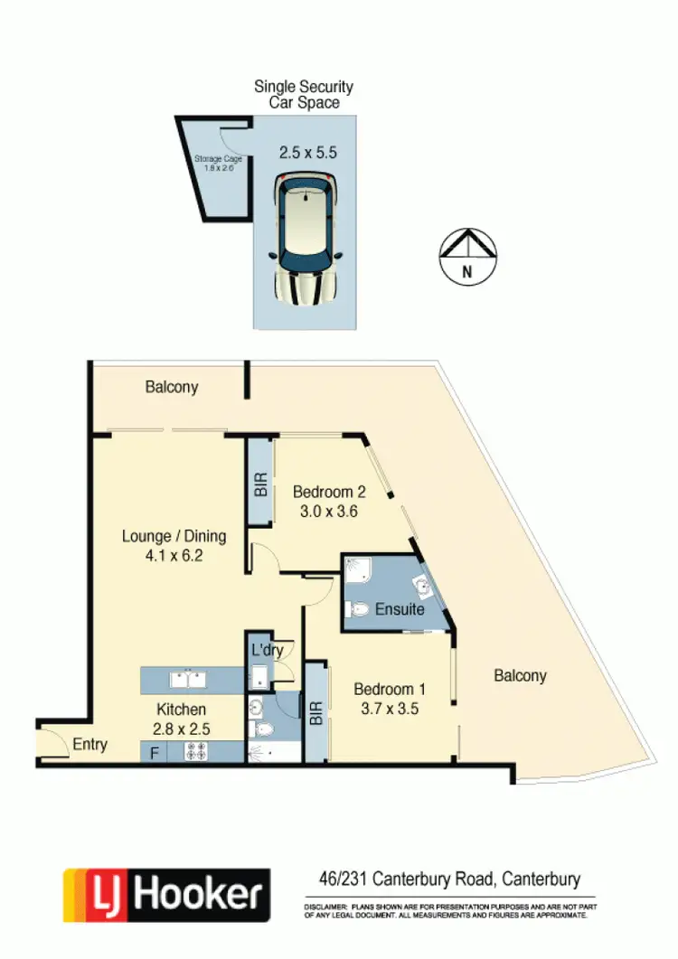 Floorplan of Homely apartment listing, 46/231 Canterbury Road, Canterbury NSW 2193