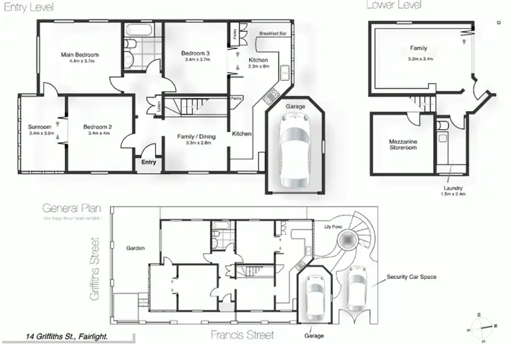 Floorplan of Homely house listing, 14 Griffiths Street, Fairlight NSW 2094