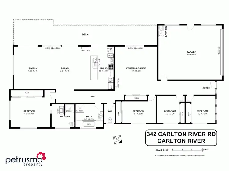 Floorplan of Homely house listing, 342 Carlton River Road, Carlton River TAS 7173