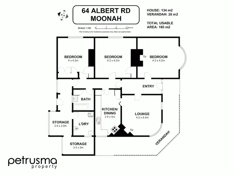 Floorplan of Homely house listing, 64 Albert Road, Moonah TAS 7009
