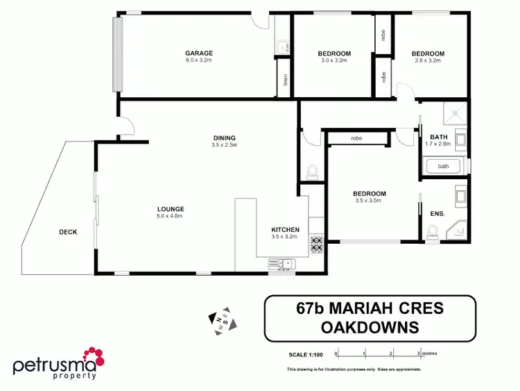 Floorplan of Homely house listing, 67B Mariah Crescent, Oakdowns TAS 7019