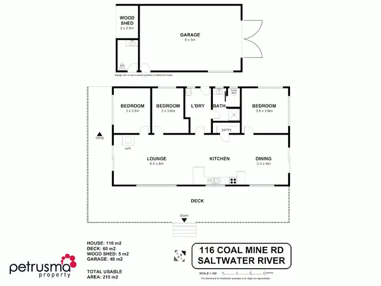 Floorplan of Homely house listing, 116 Coal Mine Road, Saltwater River TAS 7186