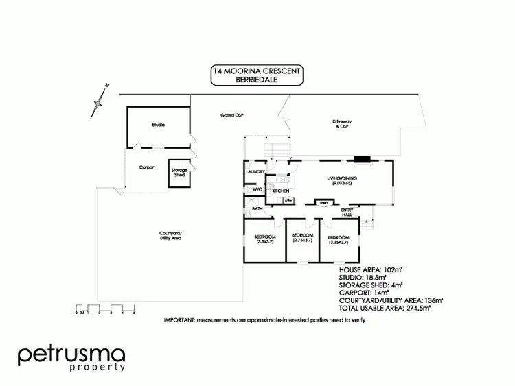 Floorplan of Homely house listing, 14 Moorina Crescent, Berriedale TAS 7011