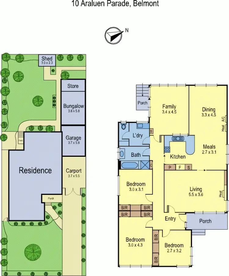 Floorplan of Homely house listing, 10 Araluen Parade, Belmont VIC 3216