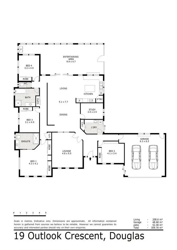 Floorplan of Homely house listing, 19 Outlook Crescent, Douglas QLD 4814