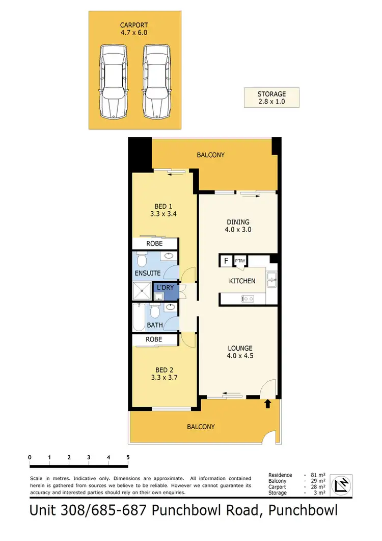 Floorplan of Homely apartment listing, 302/685-687 Punchbowl Rd, Punchbowl NSW 2196
