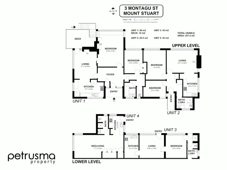 Floorplan of Homely flat listing, 3 Montagu Street, Mount Stuart TAS 7000