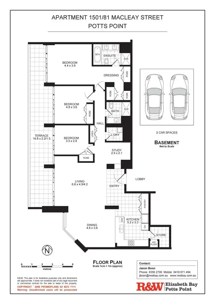 Floorplan of Homely apartment listing, 1501/81 Macleay Street, Potts Point NSW 2011