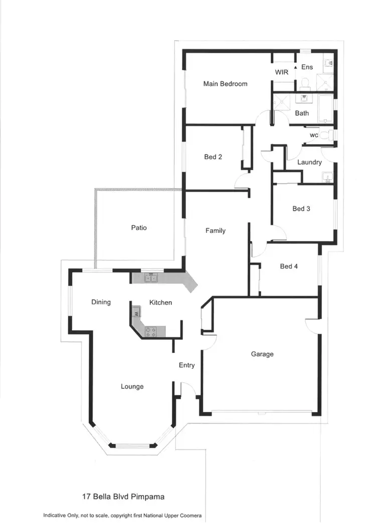 Floorplan of Homely house listing, 17 Bella Boulevard, Pimpama QLD 4209