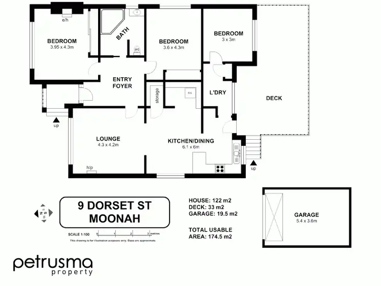 Floorplan of Homely house listing, 9 Dorset Street, Moonah TAS 7009